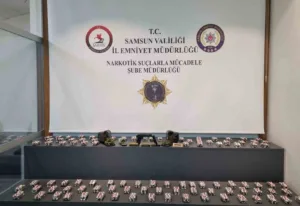 Samsun İl Emniyet Müdürlüğü Narkotik Suçlarla Mücadele Şube Müdürlüğü ekiplerince