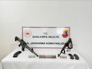 Şanlıurfa’da jandarma ekipleri tarafından yasa dışı ve ruhsatsız silahlanmayla mücadele