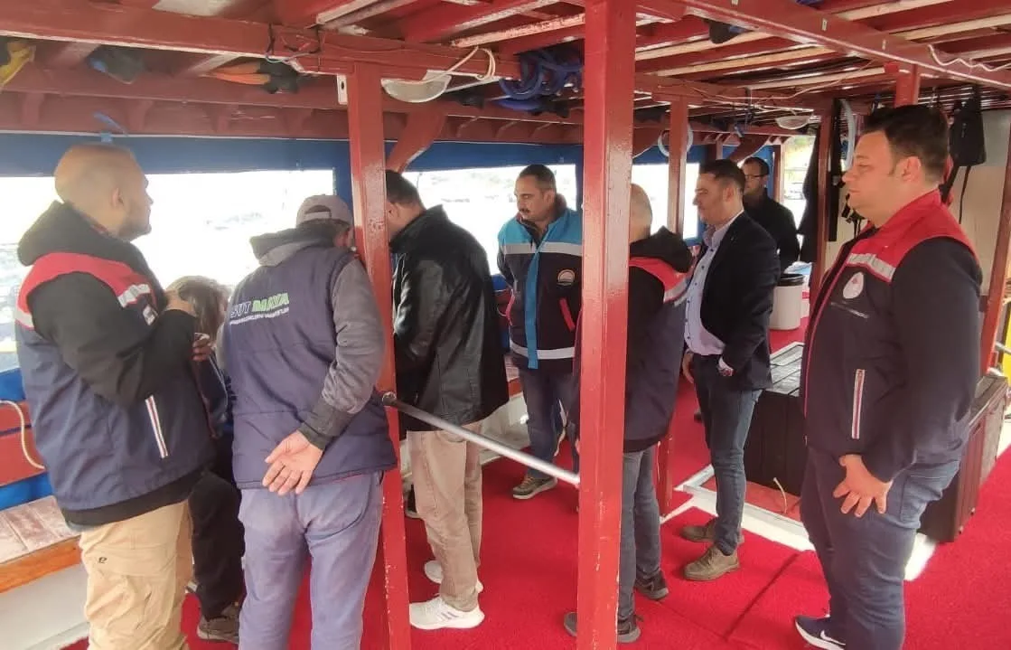 Saroz Körfezi Mecidiye köyü açıklarında batırılması planlanan yapay resiflerin yer