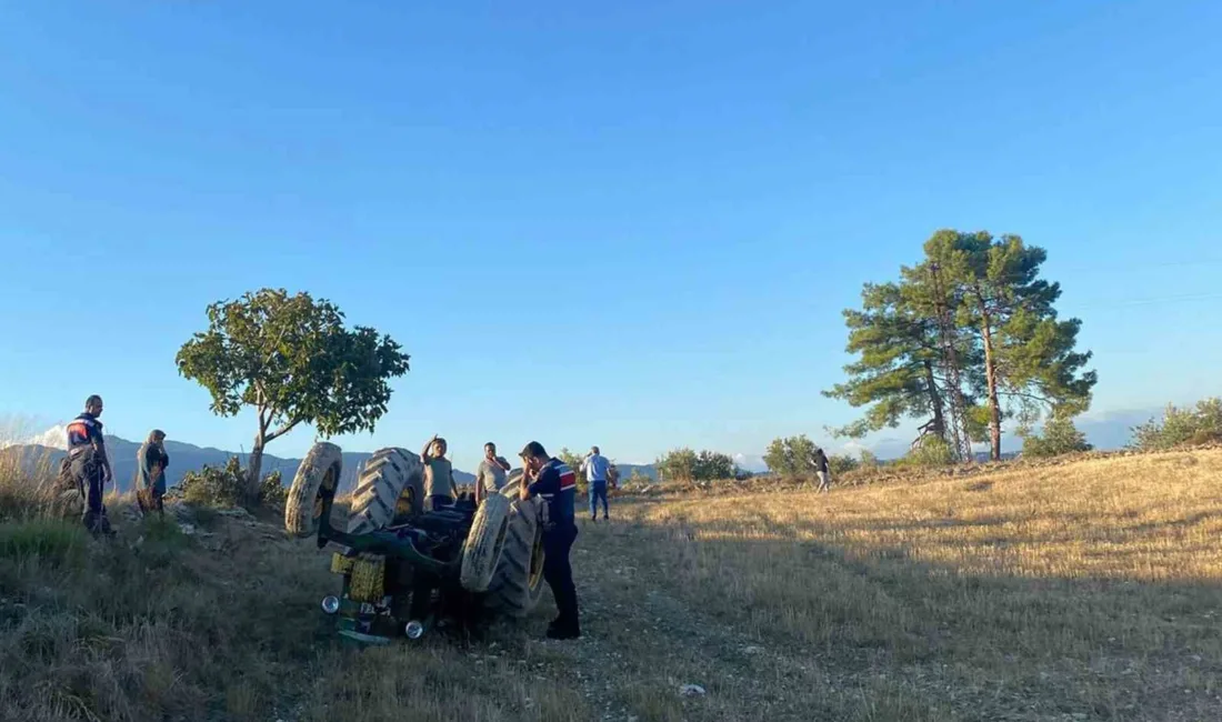 Muğla’nın Seydikemer ilçesi Eşen Mahallesi’nde meydana gelen traktör kazasında 77
