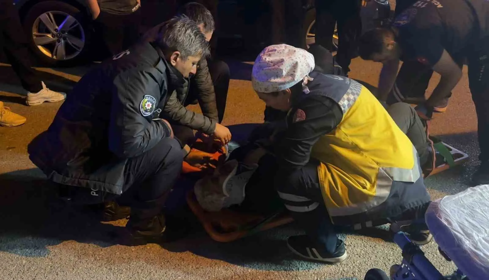 SAMSUN (İHA) – Samsun’un İlkadım ilçesinde seyir halindeyken motosikletiyle düşen