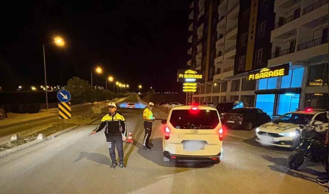 Siirt İl Emniyet Müdürlüğü tarafından kent genelinde gerçekleştirilen alkol denetiminde