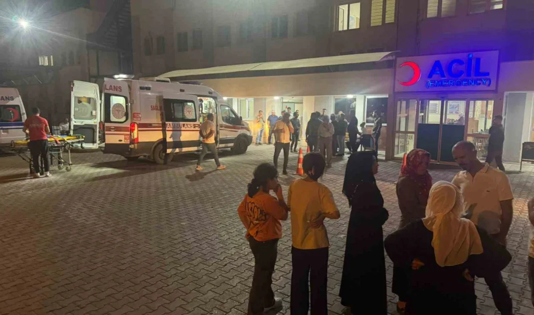 Siirt’in Kurtalan ilçesinde fıstık işçilerini taşıyan minibüs ile hafif ticari