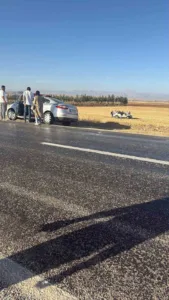 Siirt’in Kurtalan ilçesinde direksiyon otomobiliyle kaza yapan anne ve çocuğu