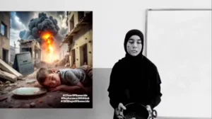 Balıkesir’in Sındırgı ilçesinde öğrenciler hazırladıkları tiyatral klip ile Gazze’de yaşanan