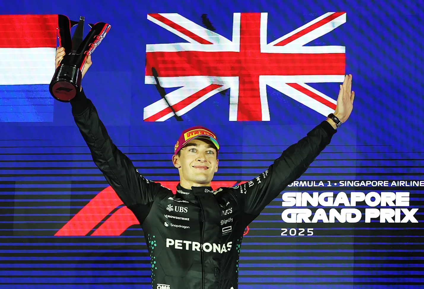 Formula 1’de Singapur Grand Prix’sini Mercedes’in Büyük Britanyalı pilotu George
