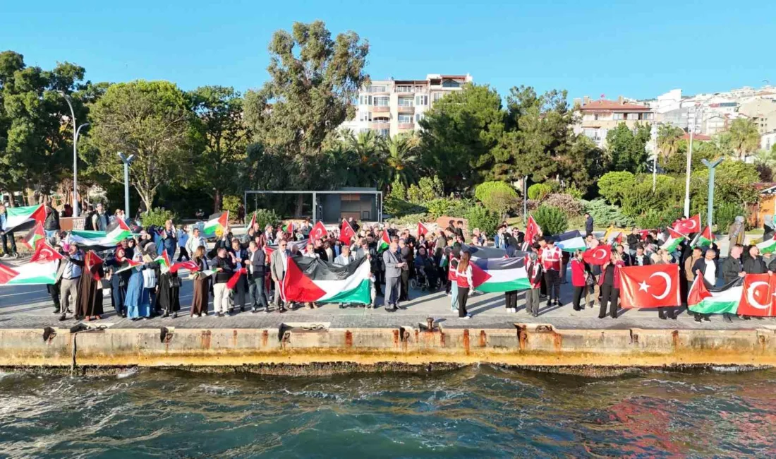 Sinop’ta balıkçılar ve vatandaşlar, Filistin ve Küresel Sumud Filosu’na destek