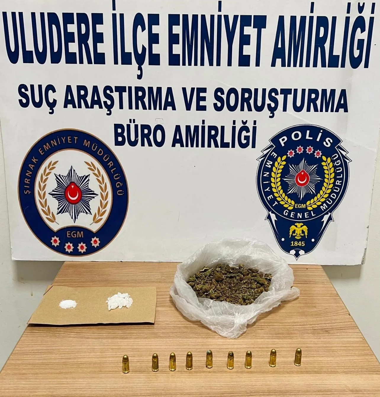 Şırnak İl Emniyet Müdürlüğü Narkotik Şube Müdürlüğü ekipleri tarafından il