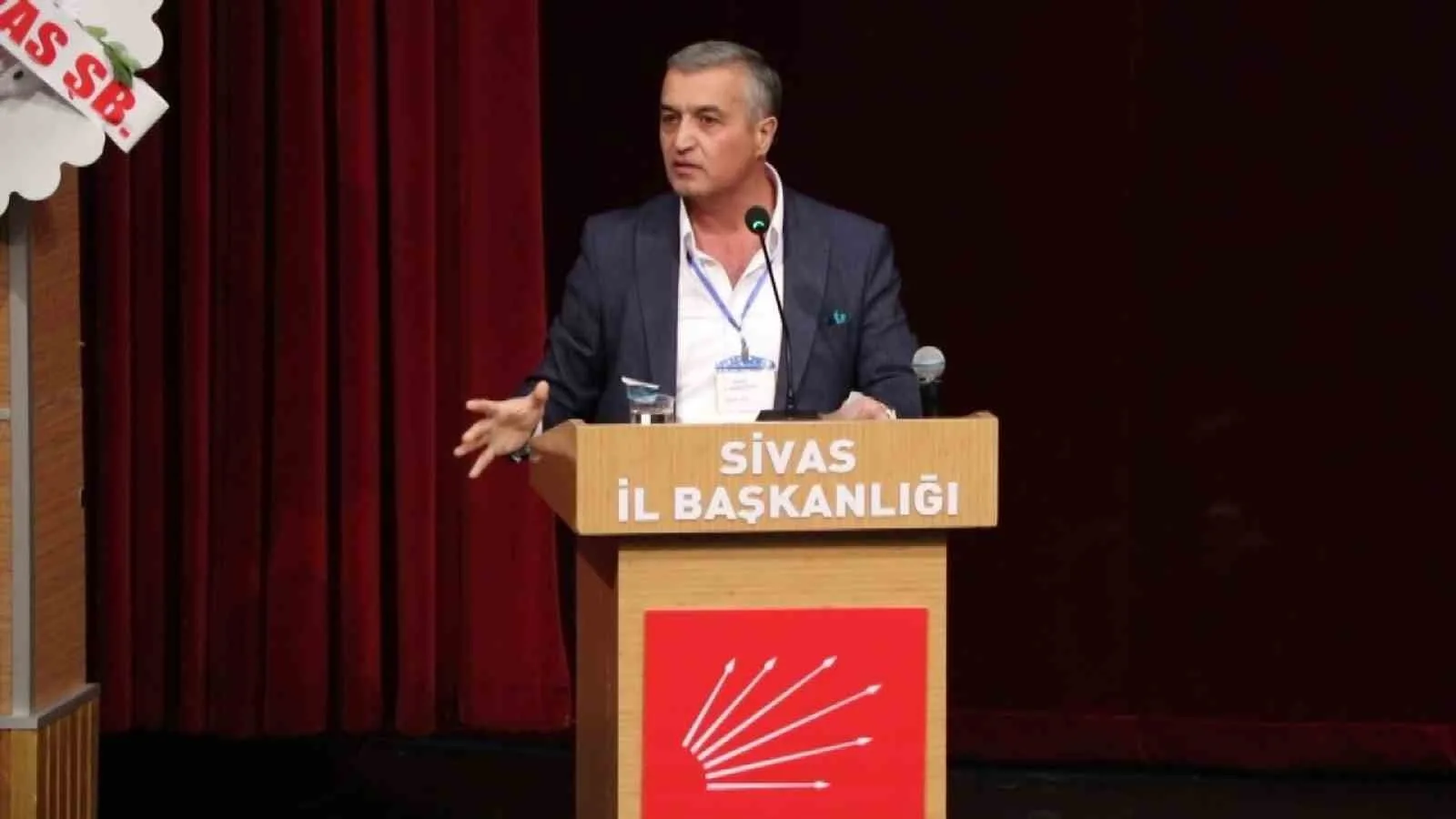 CHP Sivas İl Başkanlığı Olağan Genel Kurulu’nda, eski milletvekili adayı
