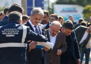Sakarya Büyükşehir Belediye Başkanı Yusuf Alemdar, Söğütlü’de devam eden altyapı