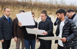 Bilecik Valisi Faik Oktay Sözer, Bilecik’in Söğüt ilçesinde yapımı devam