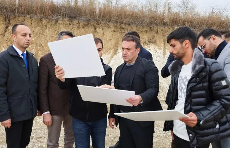 Bilecik Valisi Faik Oktay Sözer, Bilecik’in Söğüt ilçesinde yapımı devam