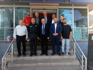 Aydın Gazeteciler Cemiyeti (AGC) Söke Şubesi yönetim kurulu üyeleri ve