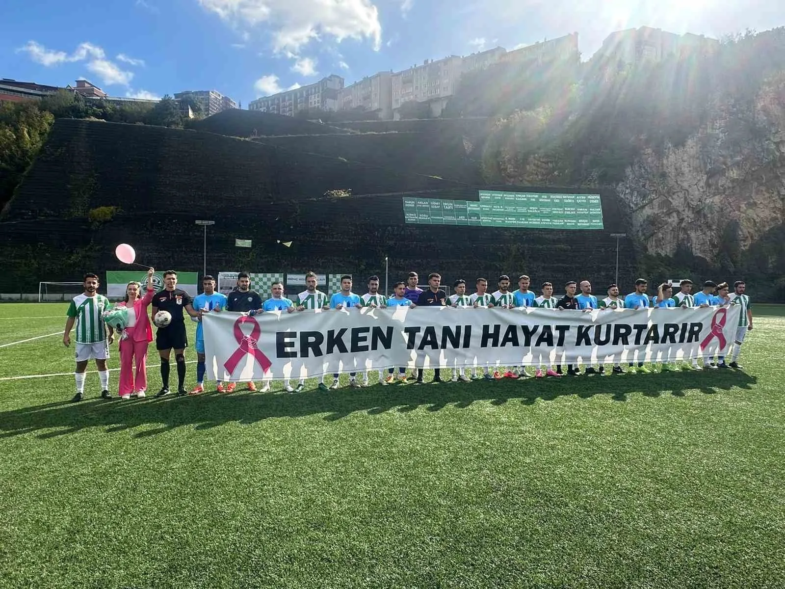 Zonguldak’ta Süper Amatör Lig ekibi Kozlu Belediyespor, sezon açılışında anlamlı