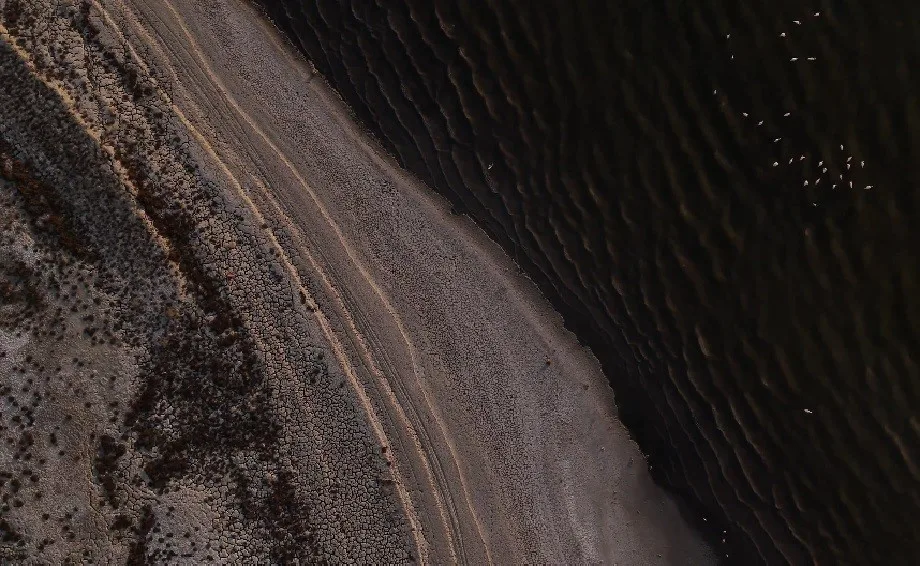 Jeoloji Mühendisi Prof. Dr. Mahmut Mutlutürk, Burdur Gölü’nde suların çekildiği