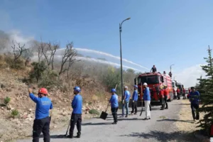 Talas Belediyesi’nin Ali Dağı’nda muhtemel yangınlara karşı hazırladığı “Alev Kalkanı-Ali