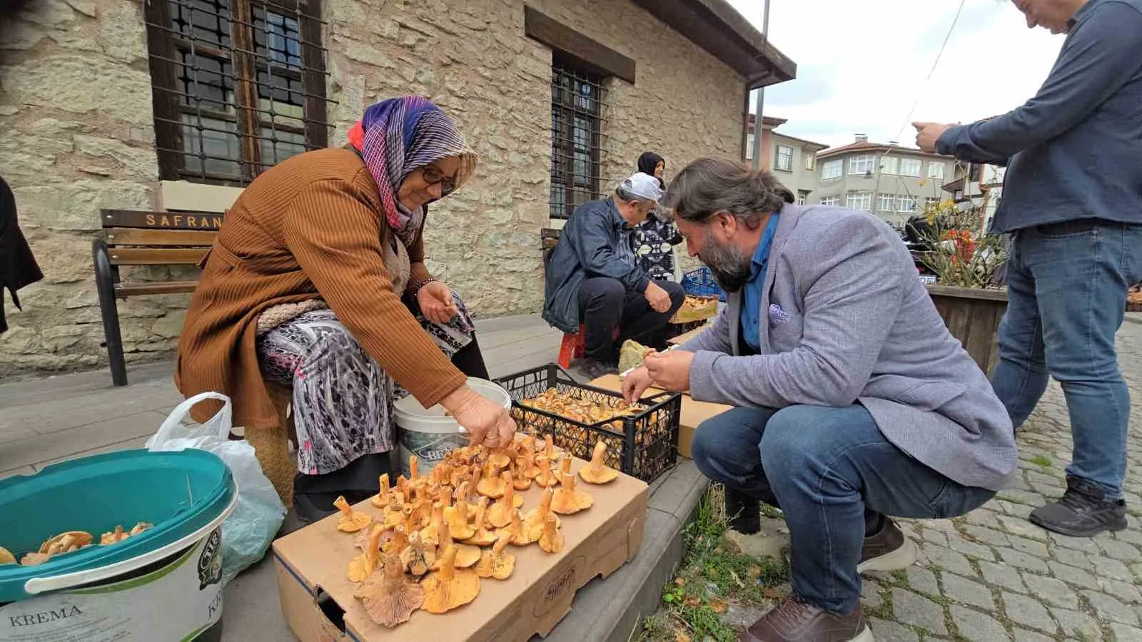 Karabük’ün Safranbolu ilçesinde ormanlık alanlarda yetişen kanlıca ve ebişke mantarı