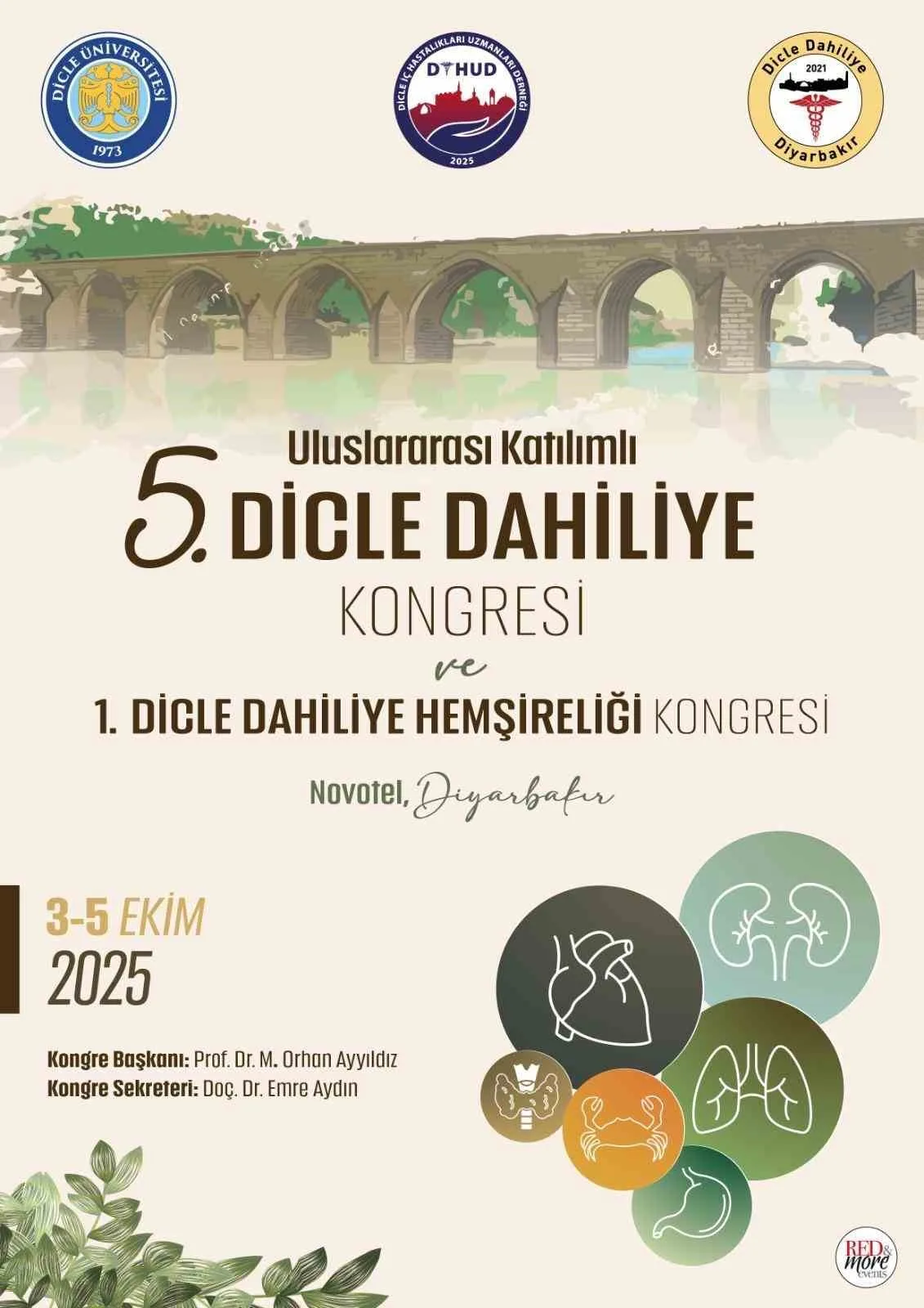 Diyarbakır’da Dicle Dahiliye Kongresi, 3-5 Ekim 2025 tarihleri arasında alanında