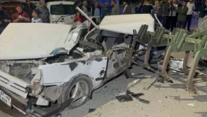 Adıyaman’da otomobil ile traktörün çarpışması sonucu meydana gelen kazada 1