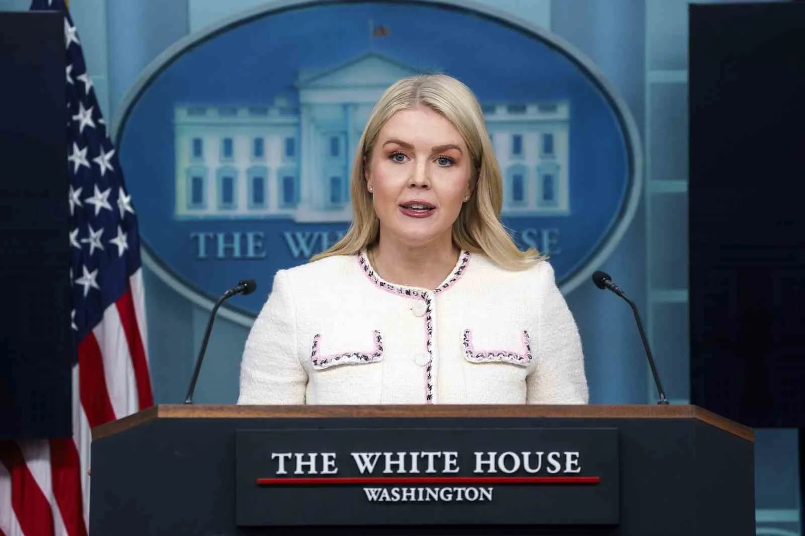 Beyaz Saray Sözcüsü Karoline Leavitt, ABD Başkanı Donald Trump’ın 30