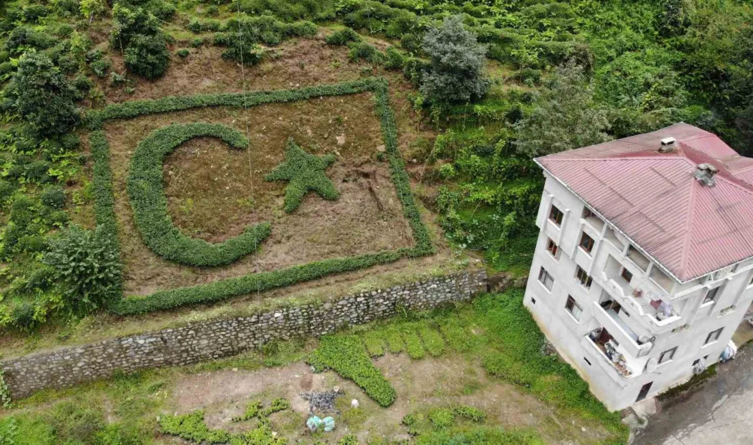 Rizeli çay müstahsili Şevki Yılmaz Gürel, bayrağa olan sevgisini çay