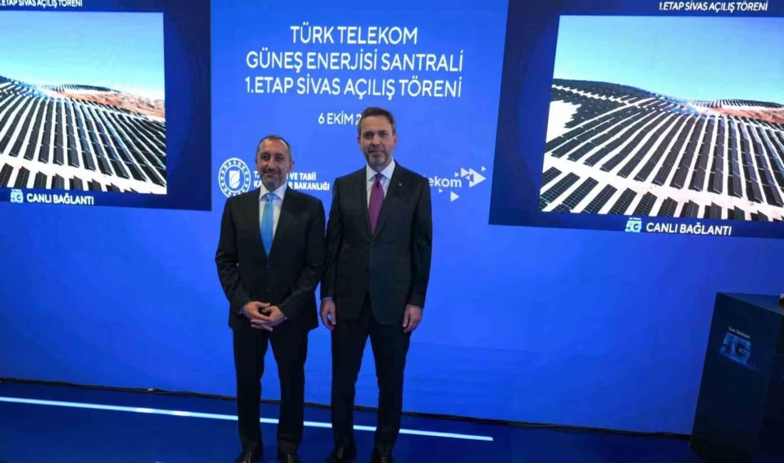 Türk Telekom’un sürdürülebilirlik vizyonu doğrultusunda hayata geçirdiği Sivas’taki Güneş Enerjisi