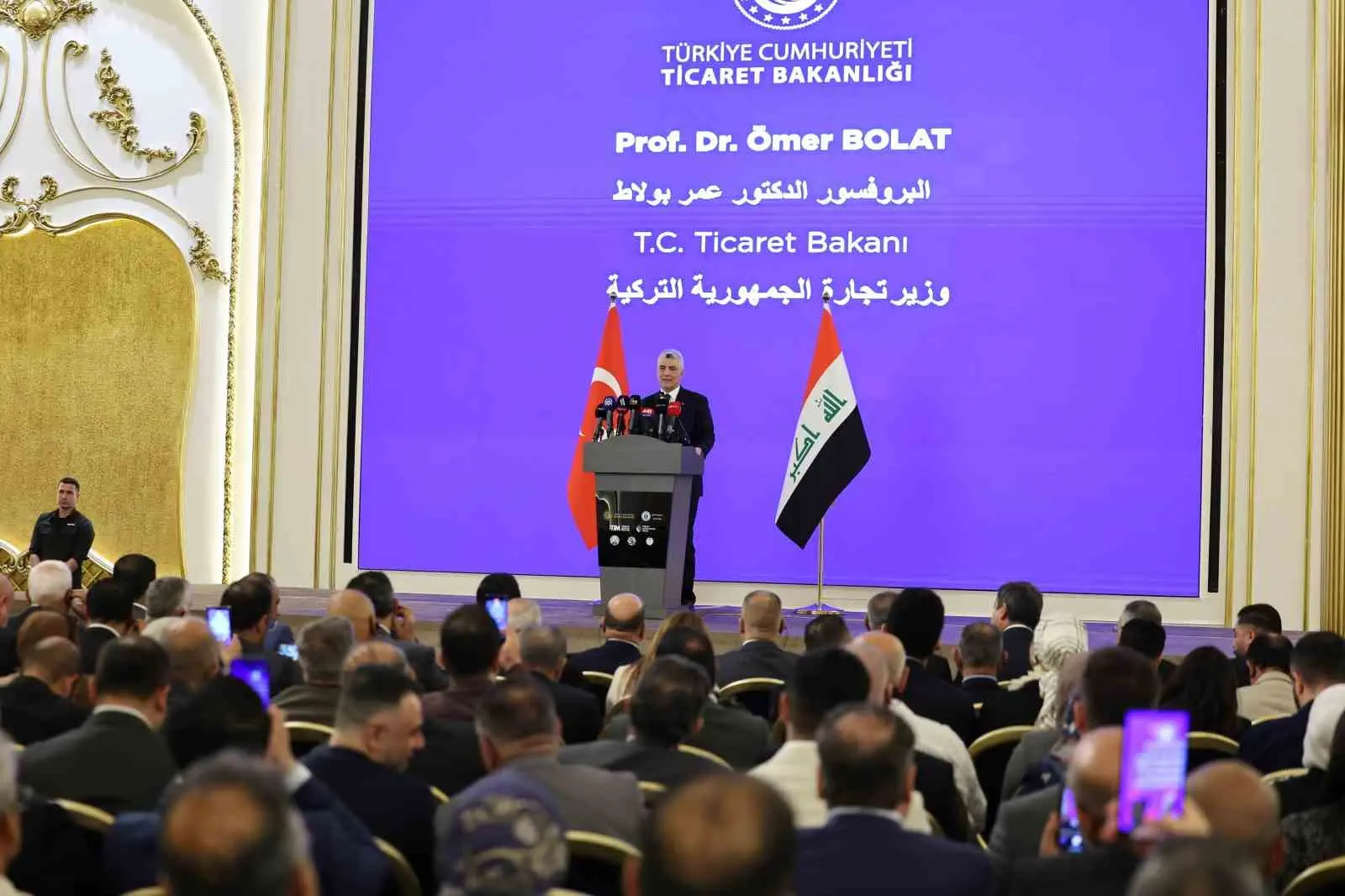 Ticaret Bakanı Ömer Bolat, Irak’ta gerçekleşen Genel Ticaret ve Müteahhitlik