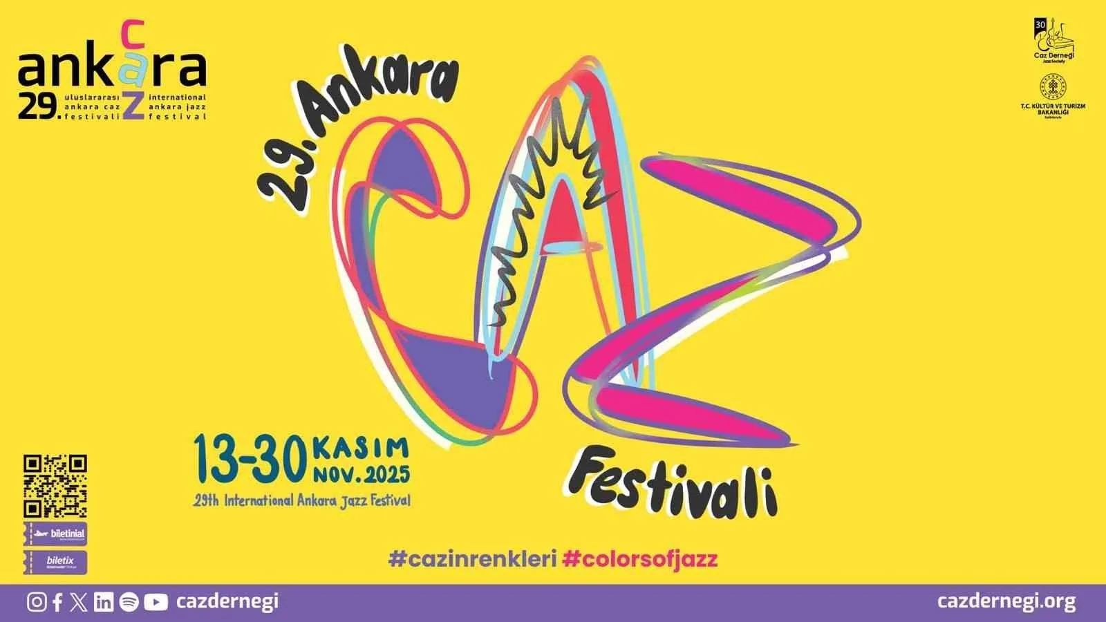 Caz Derneği ve Kültür ve Turizm Bakanlığının destekleriyle düzenlenen ‘29.