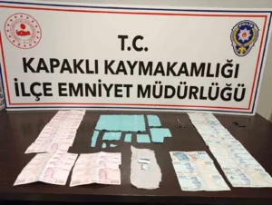 Kapaklı İlçe Emniyet Müdürlüğü ekipleri tarafından yapılan çalışmalarda uyuşturucu madde