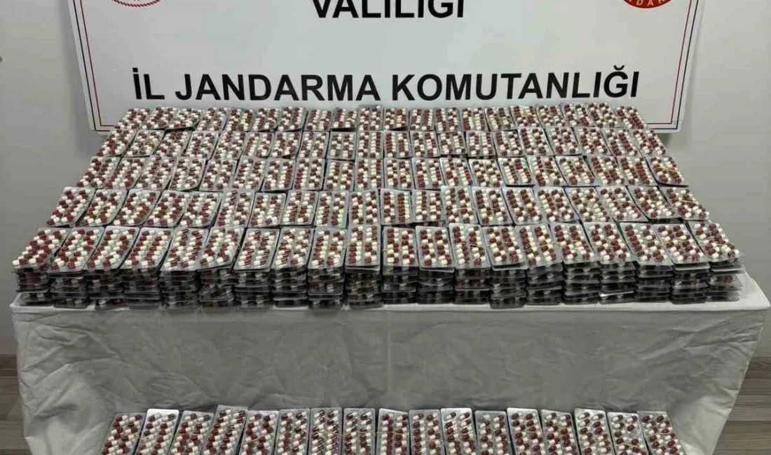 Afyonkarahisar’da jandarma köy evini yaptığı baskında 15 bin 174 adet