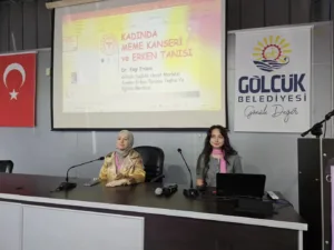 Gölcük’te düzenlenen “Meme Kanseri Farkındalık Paneli”nde düzenli taramanın hayat kurtarıcı
