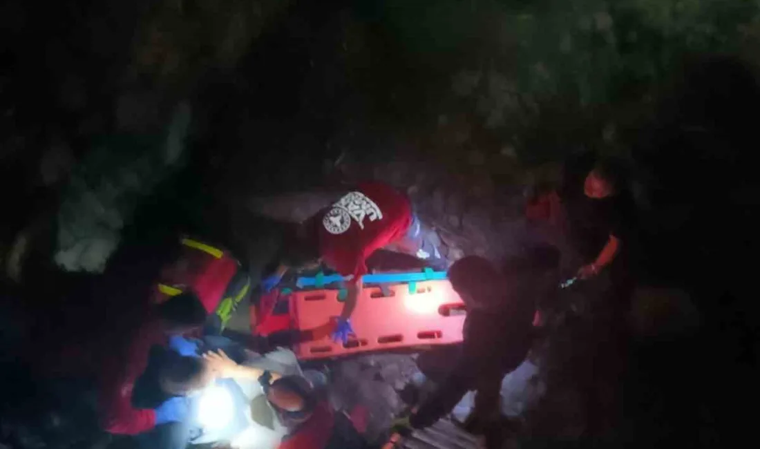 Van’da kaleyi gezerken ayağının kayması sonucu mağaraya düşen Alman turist,