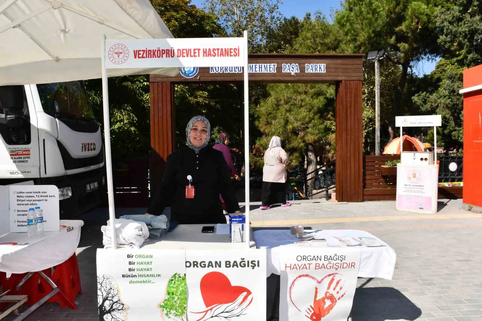Samsun’un Vezirköprü ilçesinde, organ bağışına dikkat çekmek amacıyla farkındalık etkinliği