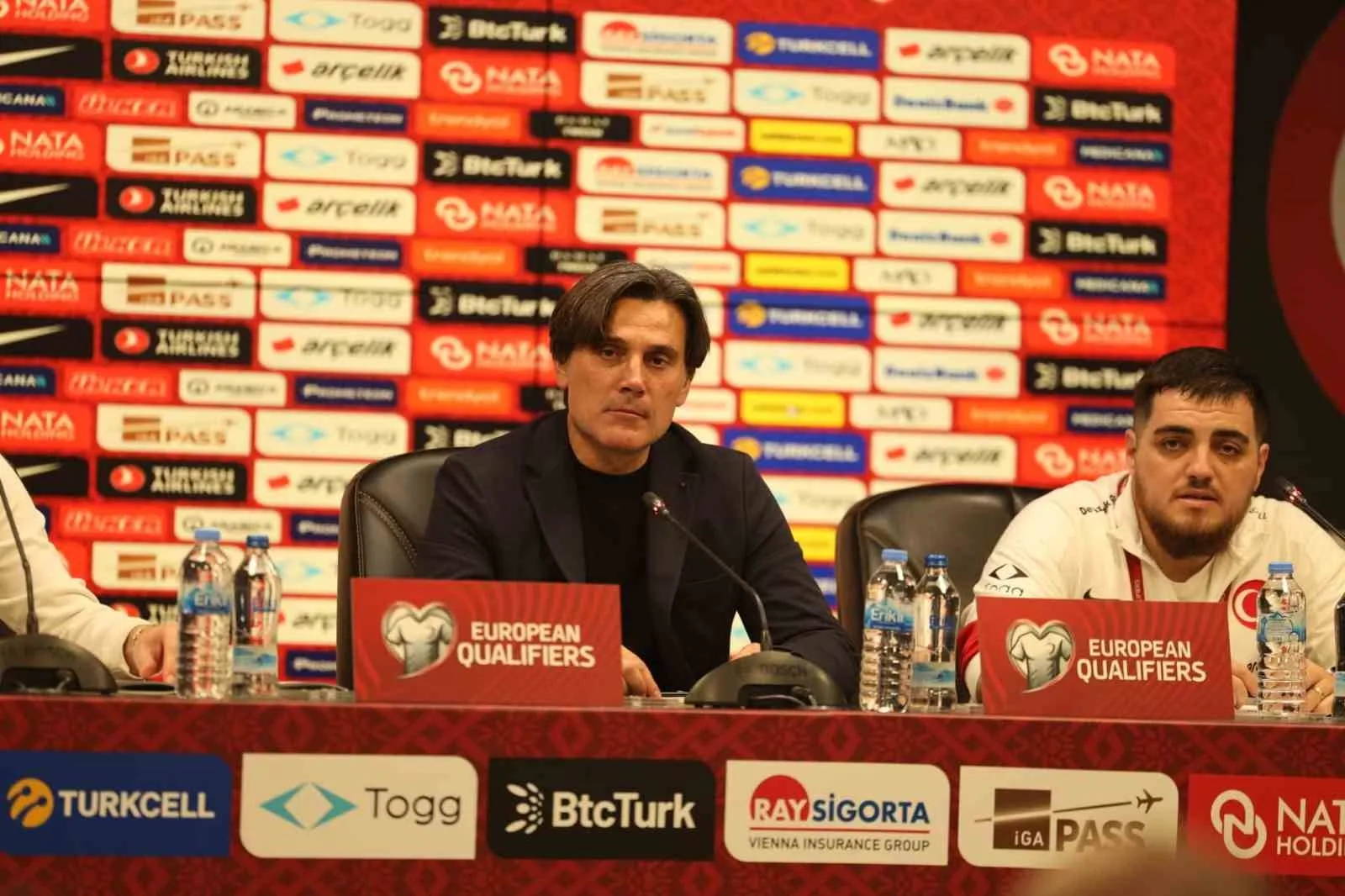 A Milli Futbol Takımı Teknik Direktörü Vincenzo Montella, Gürcistan maçında