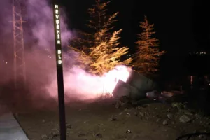 Nevşehir’de ucu açık bırakılan elektrik kablosu yağmurun etkisiyle kısa devre