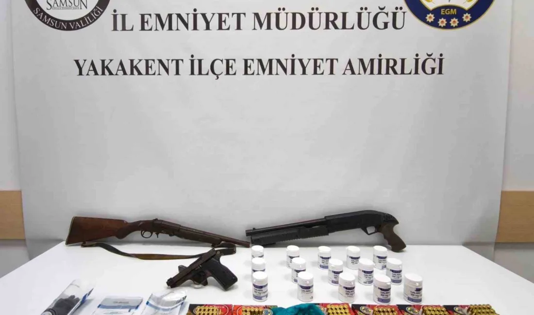 Samsun’un Yakakent ve Alaçam ilçelerinde düzenlenen uyuşturucu operasyonunda 2 kişi