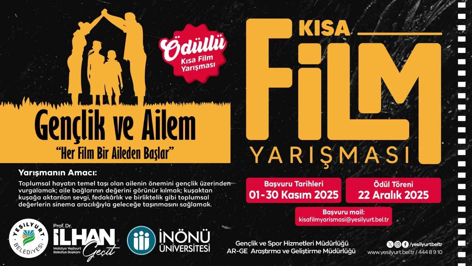 Yeşilyurt Belediyesi, 2025 yılı “Aile Yılı” etkinlikleri kapsamında 1-30 Kasım