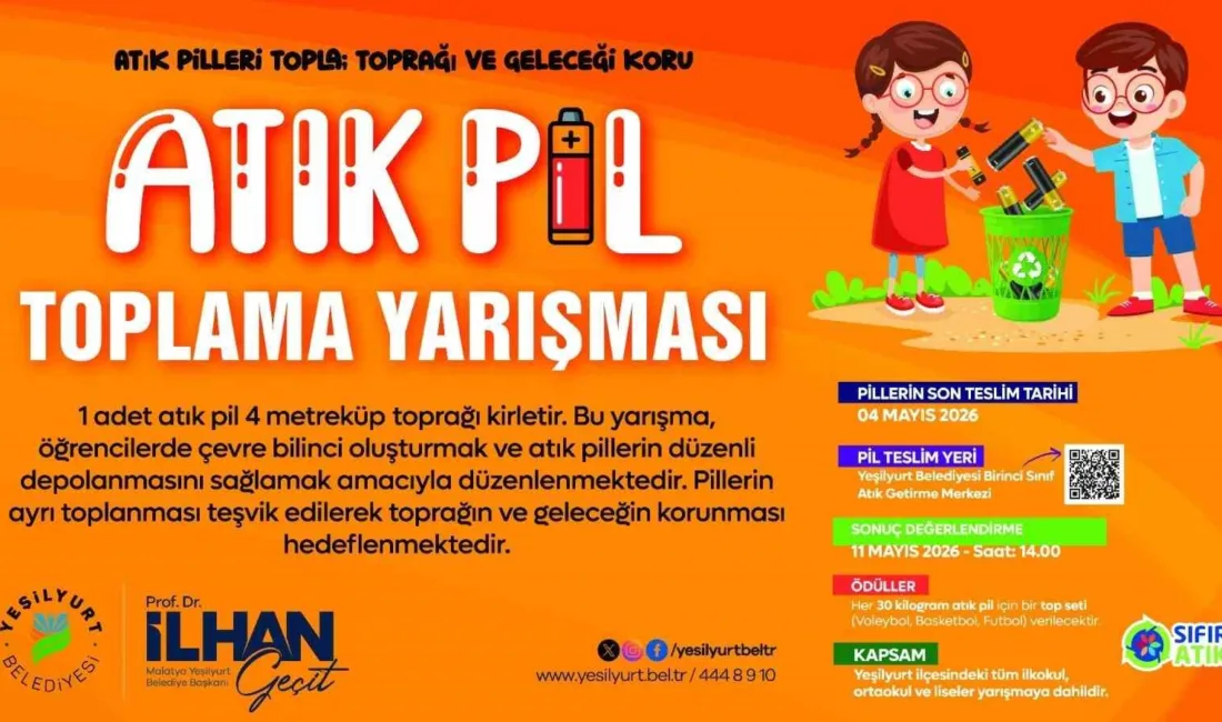 Yeşilyurt Belediyesi, çevre bilincini artırmak ve öğrencilere geri dönüşüm alışkanlığı