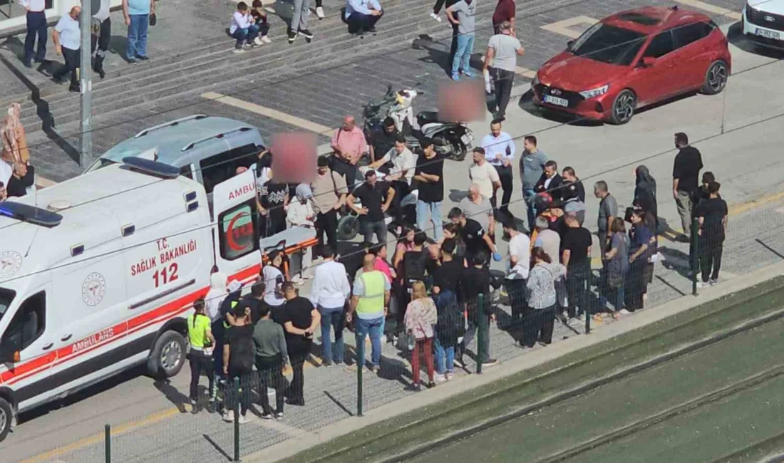 Gaziantep’te yolun karşı tarafına geçerken motosikletin çarptığı kadın yaralandı. Kaza,