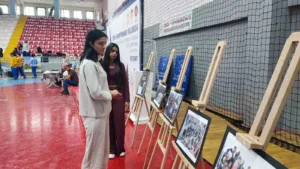 Yozgat’taki güreş müsabakalarında Filistin’de yaşanan insanlık dramına dikkat çekmek amacıyla