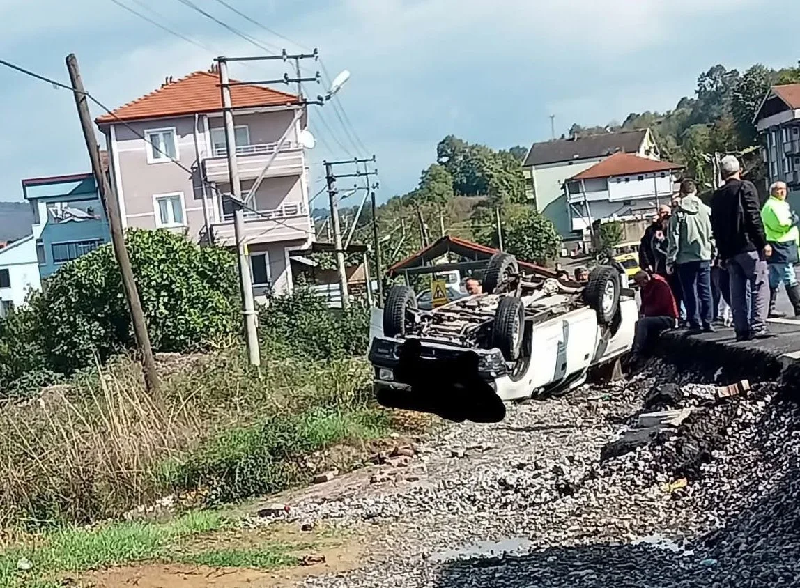 Zonguldak’ın Devrek ilçesine bağlı Çaydeğirmeni beldesinde meydana gelen kazada yabancı