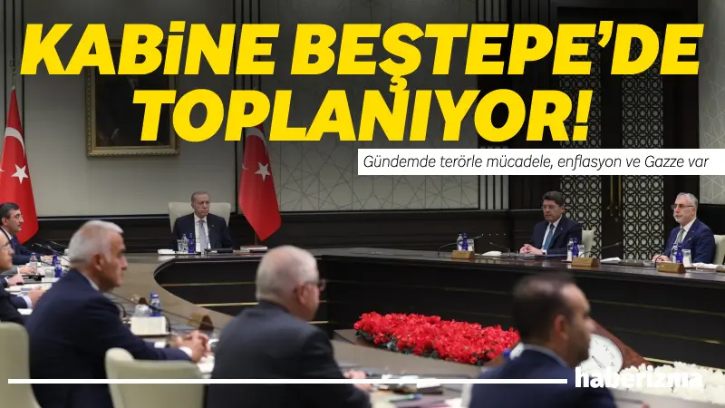 Cumhurbaşkanı Recep Tayyip Erdoğan başkanlığında toplanacak olan Cumhurbaşkanlığı Kabinesi, bugün