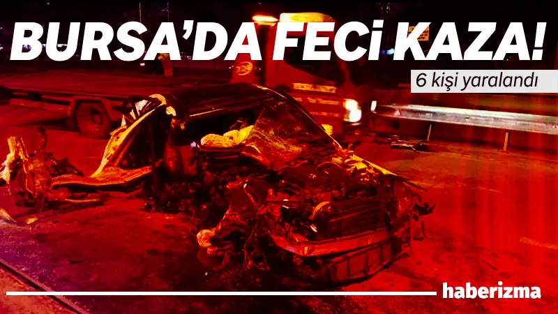 Bursa’nın Nilüfer ilçesinde akşam saatlerinde meydana gelen trafik kazasında, kontrolden