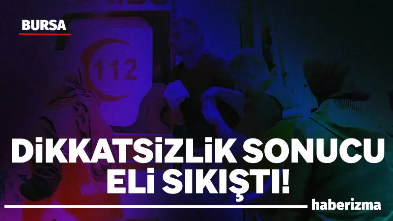 Bursa’nın İnegöl ilçesinde eli traktörün hidrolik sistemine sıkışan çiftçi yaralandı.