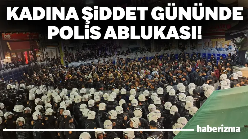 İstanbul Taksim’de dün gece, “25 Kasım Kadına Yönelik Şiddete Karşı