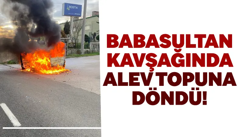 Bursa’nın İnegöl ilçesinde seyir halindeki otomobil, alev topuna döndü. Patlamanın