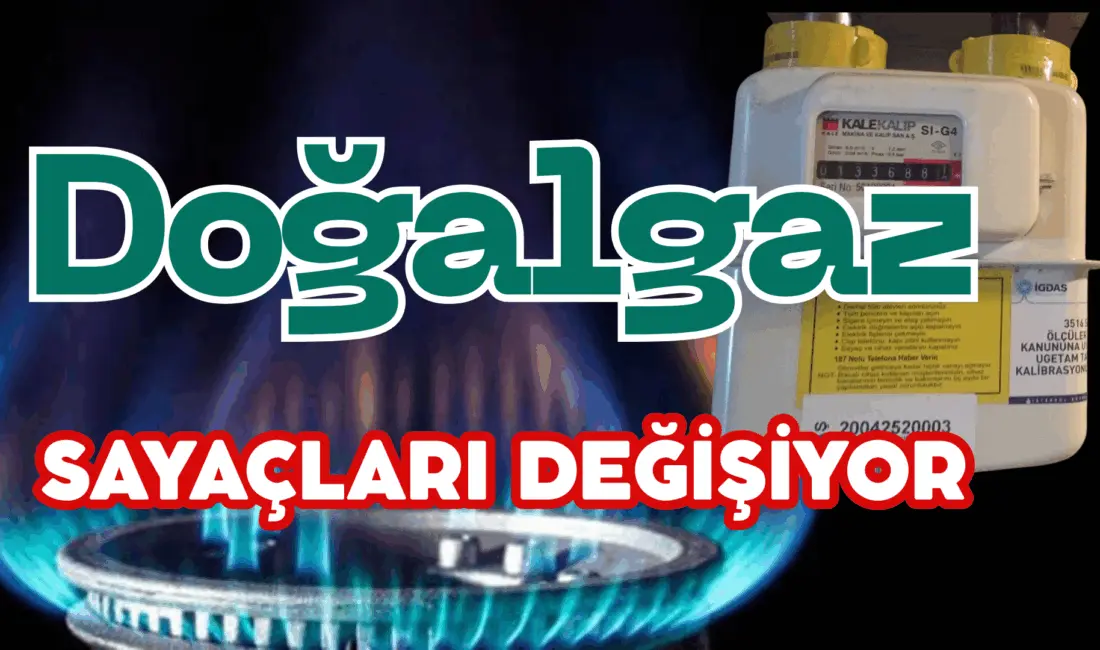 Eski tarihli doğal gaz sayaçlarının son kullanma tarihi 31 Aralık