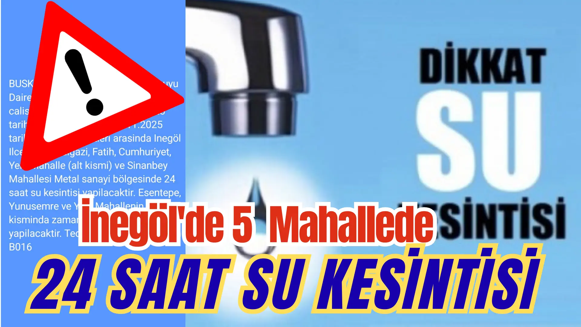 Cumhuriyet Halk Partisi İnegöl İlçe Başkanı Zemci Şahin, BUSKİ Genel