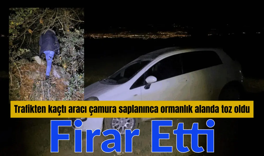 Bursa’nın İnegöl ilçesinde polisin dur ihtarına uymayan otomobil sürücüsü, 30