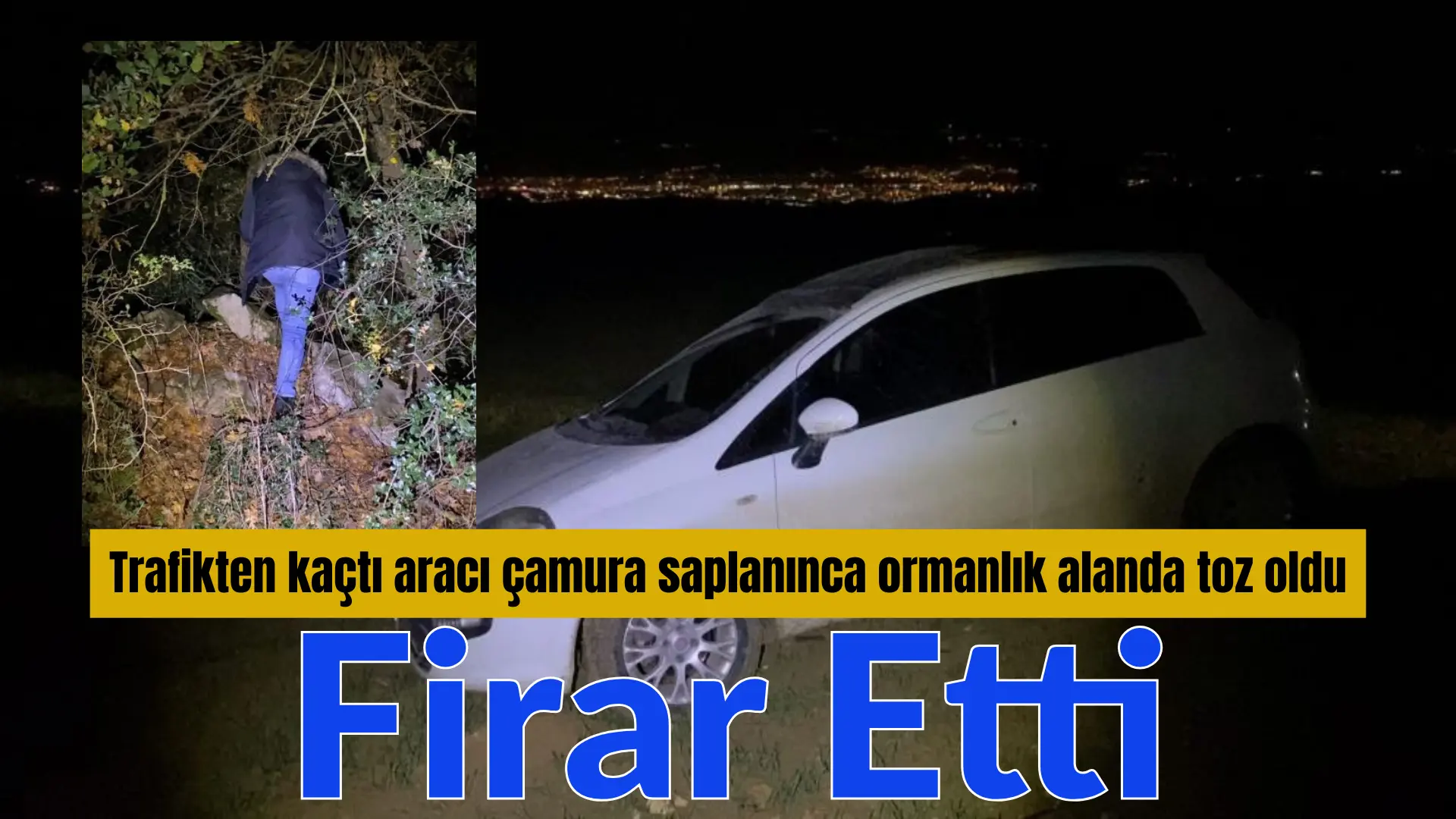 Bursa’nın İnegöl ilçesinde polisin dur ihtarına uymayan otomobil sürücüsü, 30